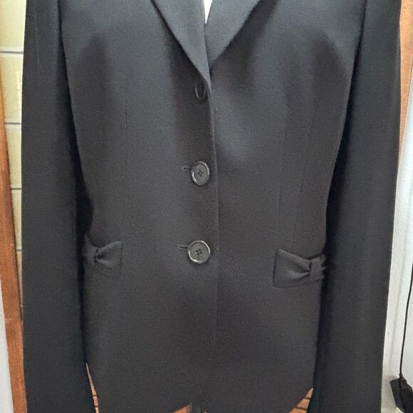 Ann Taylor Single Breasted Bow Pocket Detail Pockets Blazer Suit Jacket Size 8 - Picture 7 of 16